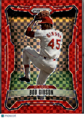 Bob Gibson 2026 Prizm Red Power Plaid 18/99 St. Louis Cardinals