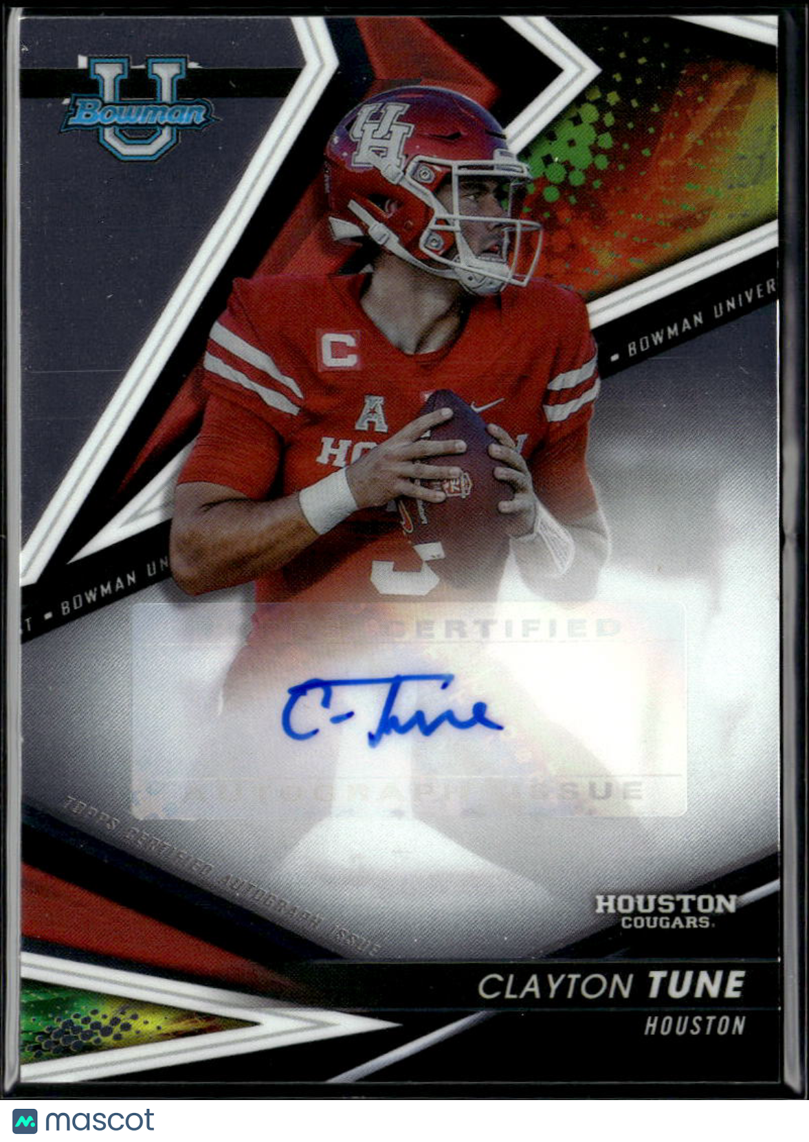 Clayton Tune 2022 Bowman's Best Auto Autograph RC Houston Cougars