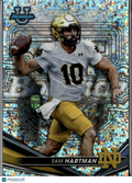 Sam Hartman 2022 Bowman's Best Mini Diamond /299 Notre Dame Fighting Irish