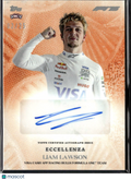 Liam Lawson 2025 Topps F1 Eccellenza RC Auto Autograph 2/25 Formula One