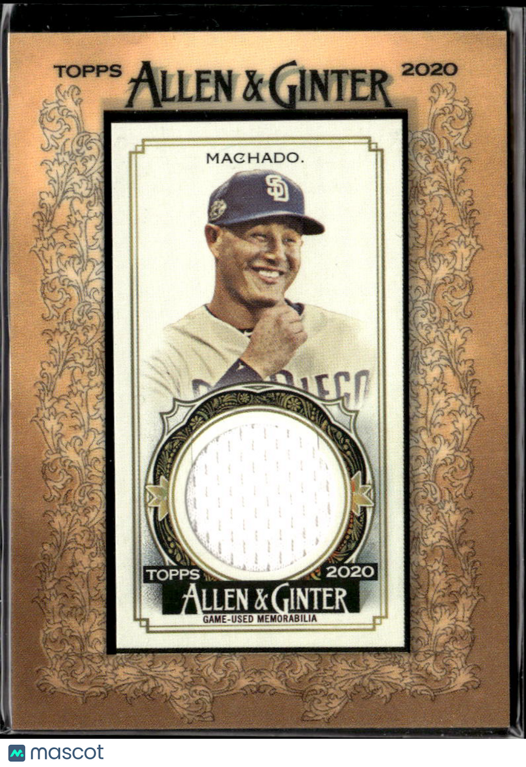 Manny Machado 2020 Topps Allen & Ginter Game Worn Patch San Diego Padres