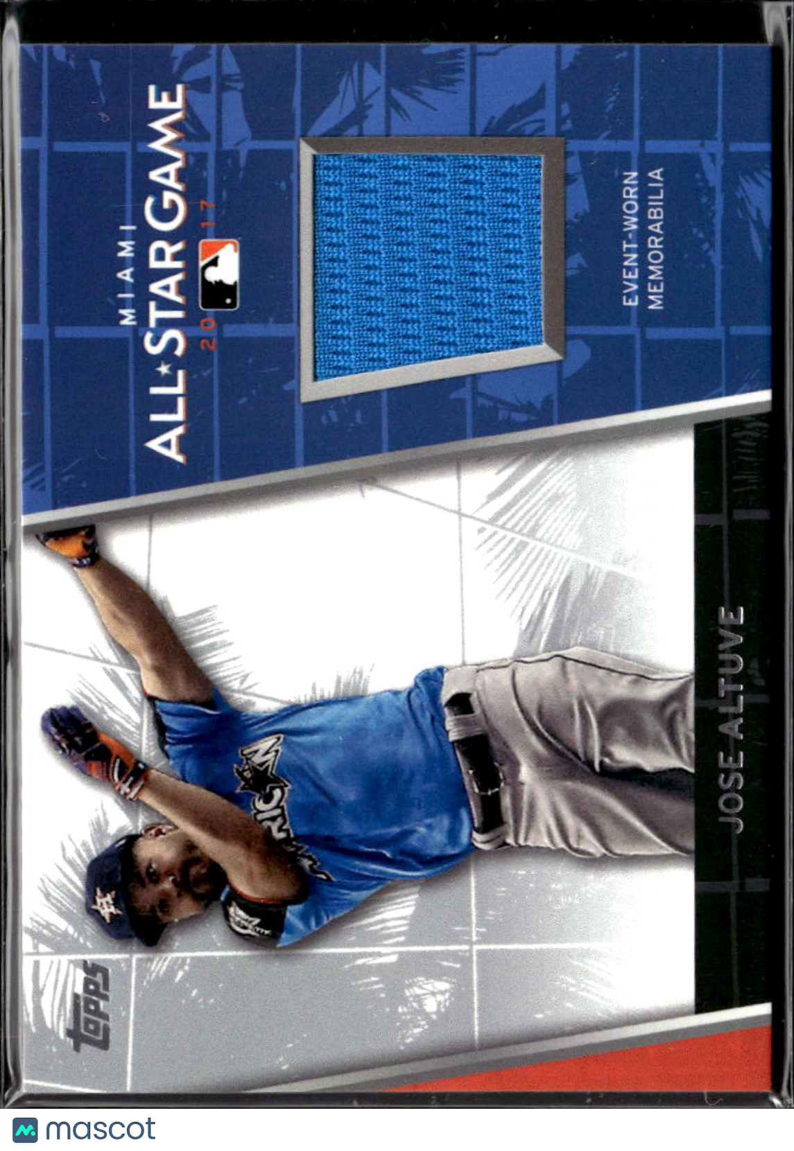 Jose Altuve 2017 Topps All-Star Stitches Jersey Patch Houston Astros