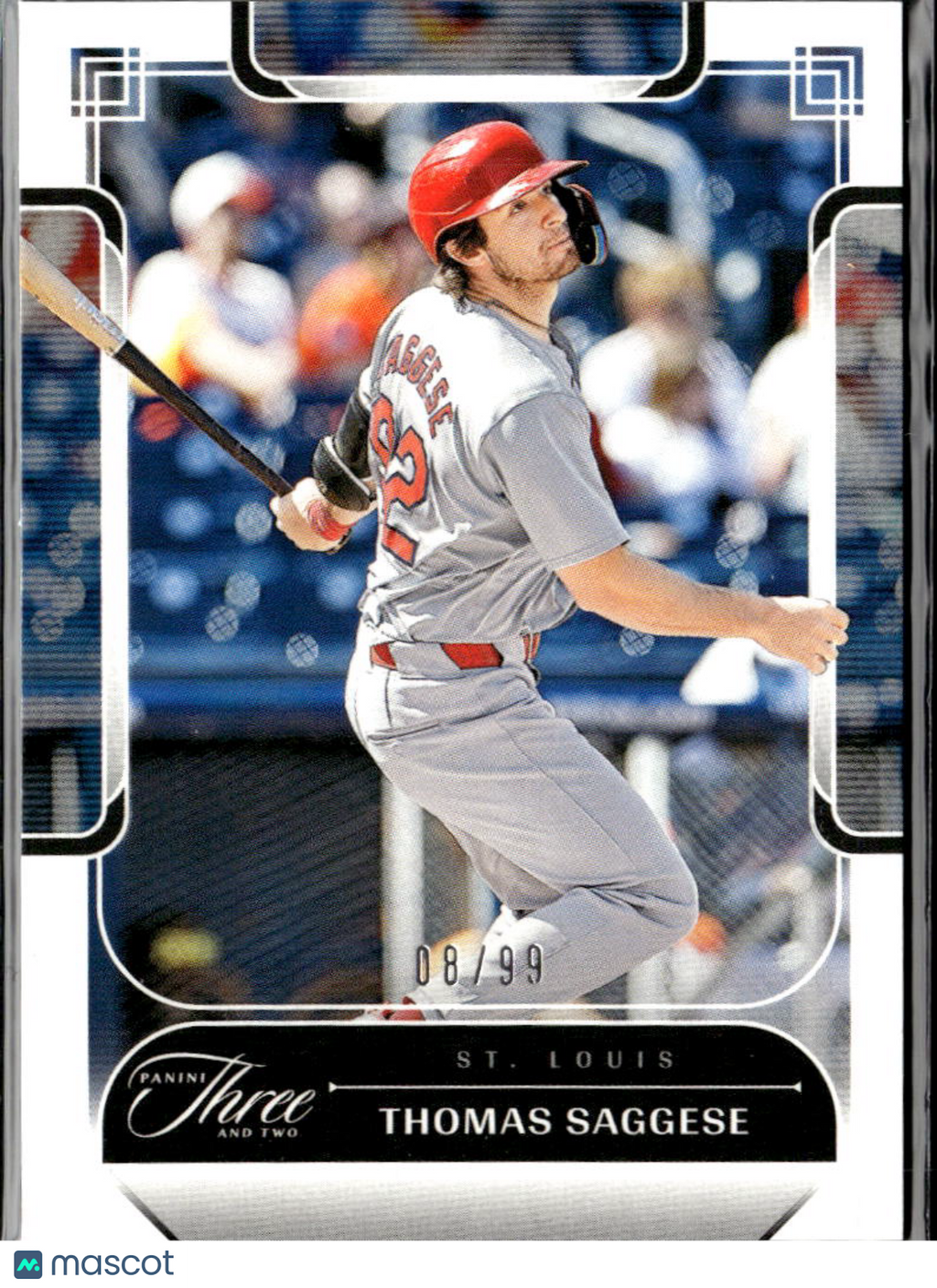 Thomas Saggese 2024 Panini Three and Two 8/99 St. Louis Cardinals