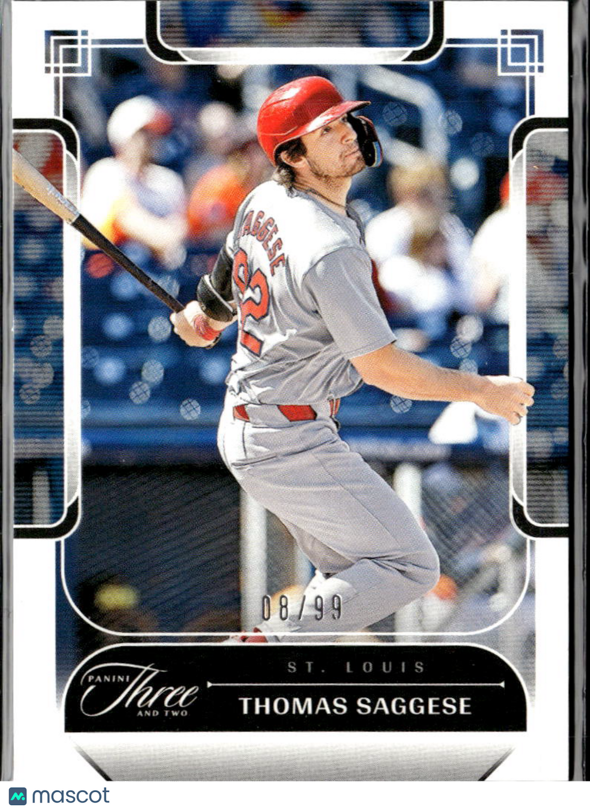 Thomas Saggese 2024 Panini Three and Two 8/99 St. Louis Cardinals