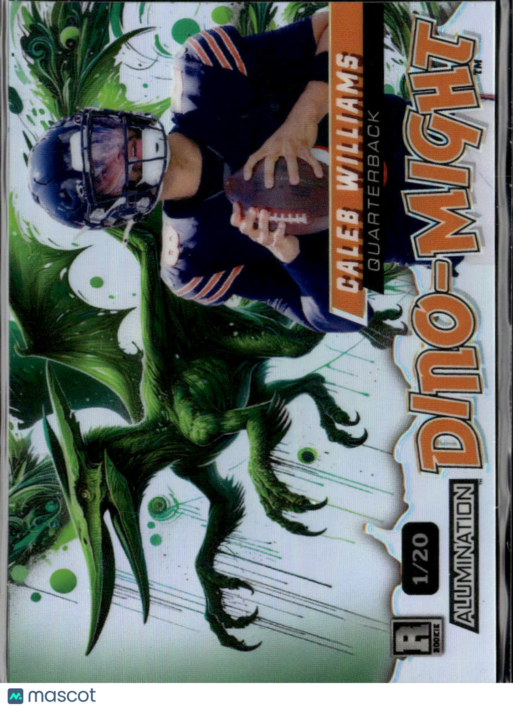 Caleb Williams 2024 Wild Card Alumination Dino-Might /20 Chicago Bears