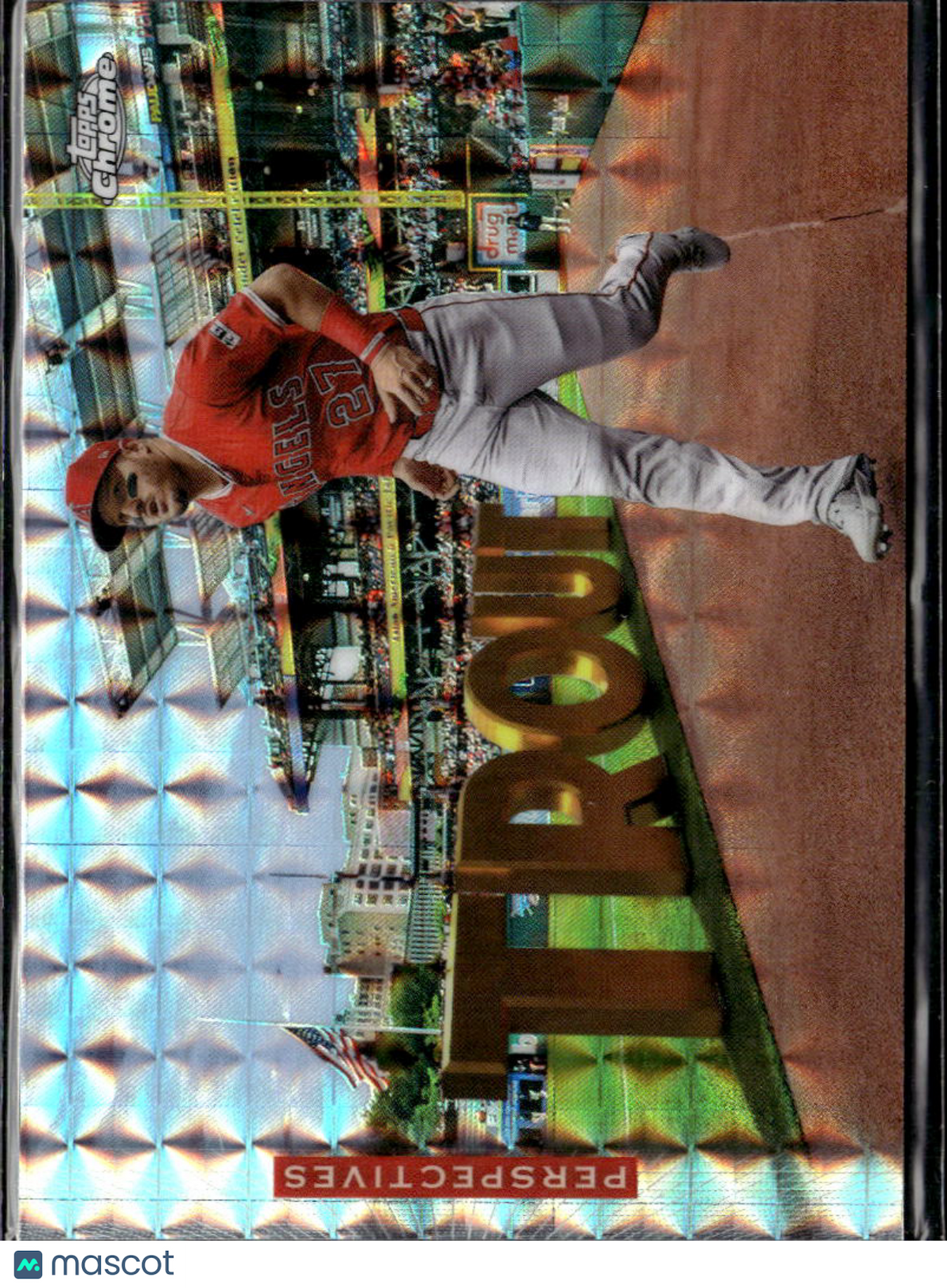 Mike Trout 2026 Topps Chrome Perspectives Geometric Refractor Los Angeles Angels