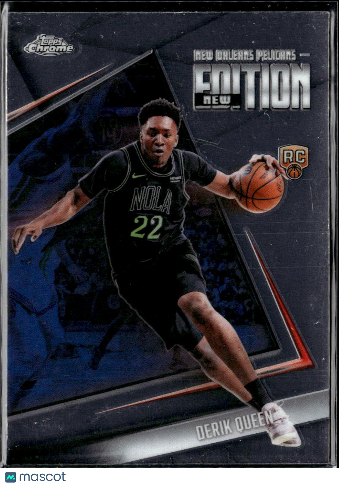 Derik Queen 2026 Topps Chrome New Edition RC New Orleans Pelicans