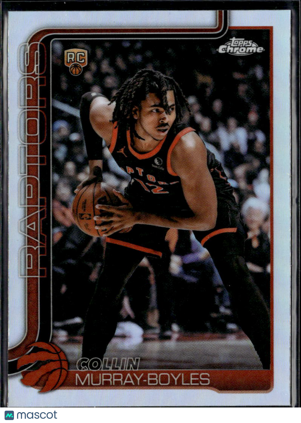 Collin Murray-Boyles 2026 Topps Chrome Update RC Refractor Toronto Raptors
