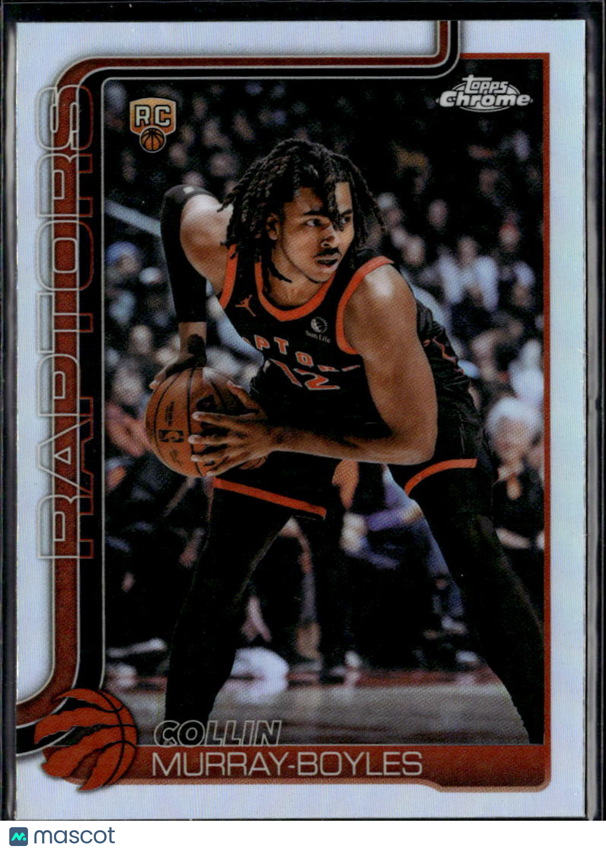 Collin Murray-Boyles 2026 Topps Chrome Update RC Refractor Toronto Raptors