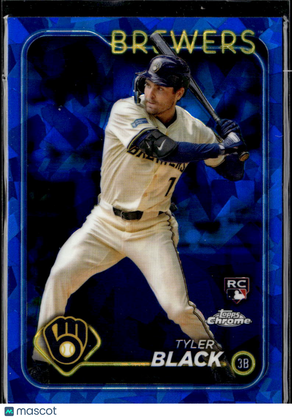 Tyler Black 2024 Topps Chrome Update Sapphire Edition RC Milwaukee Brewers