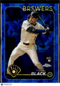 Tyler Black 2024 Topps Chrome Update Sapphire Edition RC Milwaukee Brewers