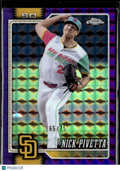 Nick Pivetta 2026 Topps Chrome Purple Geometric Refractor /75 San Diego Padres