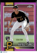Rafael Flores 2026 Topps Chrome RC Pink Refractor /250 Pittsburgh Pirates