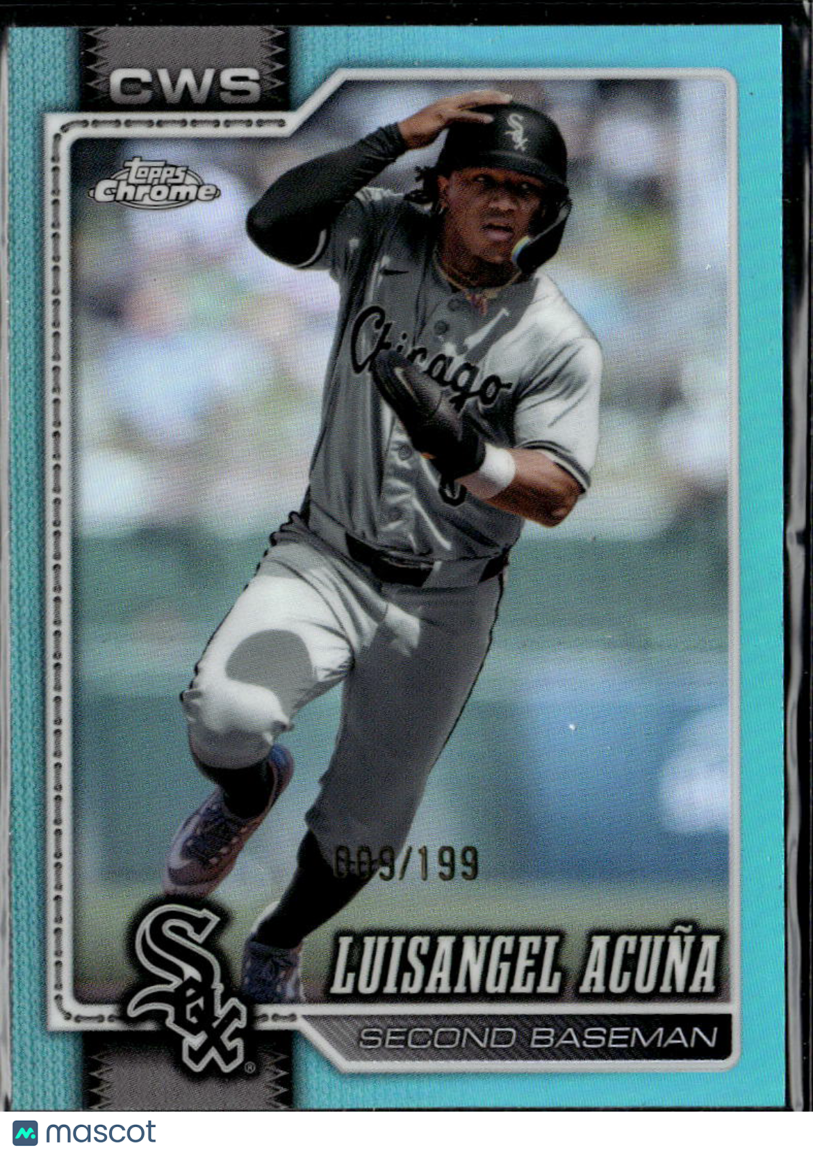 Luisangel Acuna 2026 Topps Chrome Aqua Refractor /199 Chicago White Sox