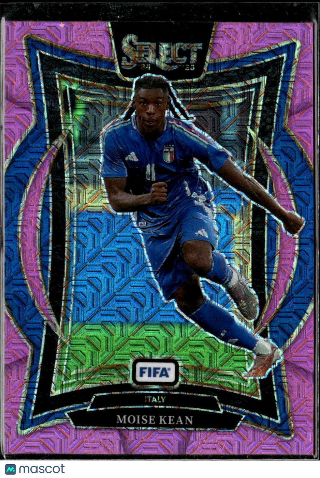 Moise Kean 2025 Panini Select FIFA Pink Prizm 103/299 Italy