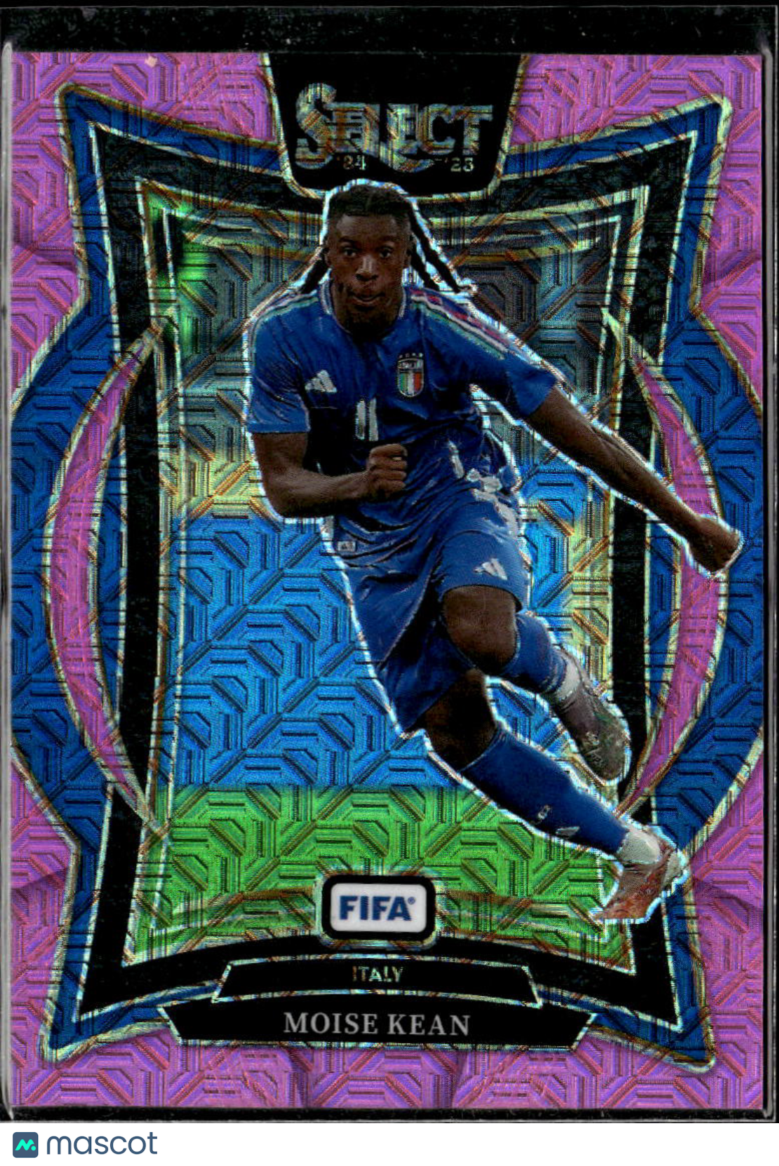 Moise Kean 2025 Panini Select FIFA Pink Prizm 103/299 Italy