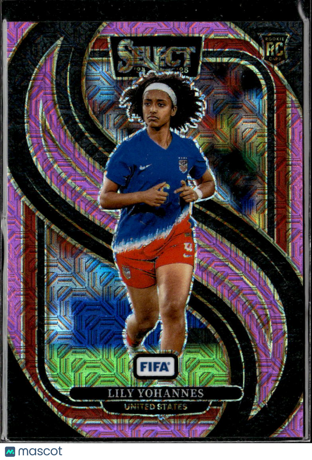 Lily Yohannes 2025 Panini Select FIFA Soccer RC Mezzanine /299 United States