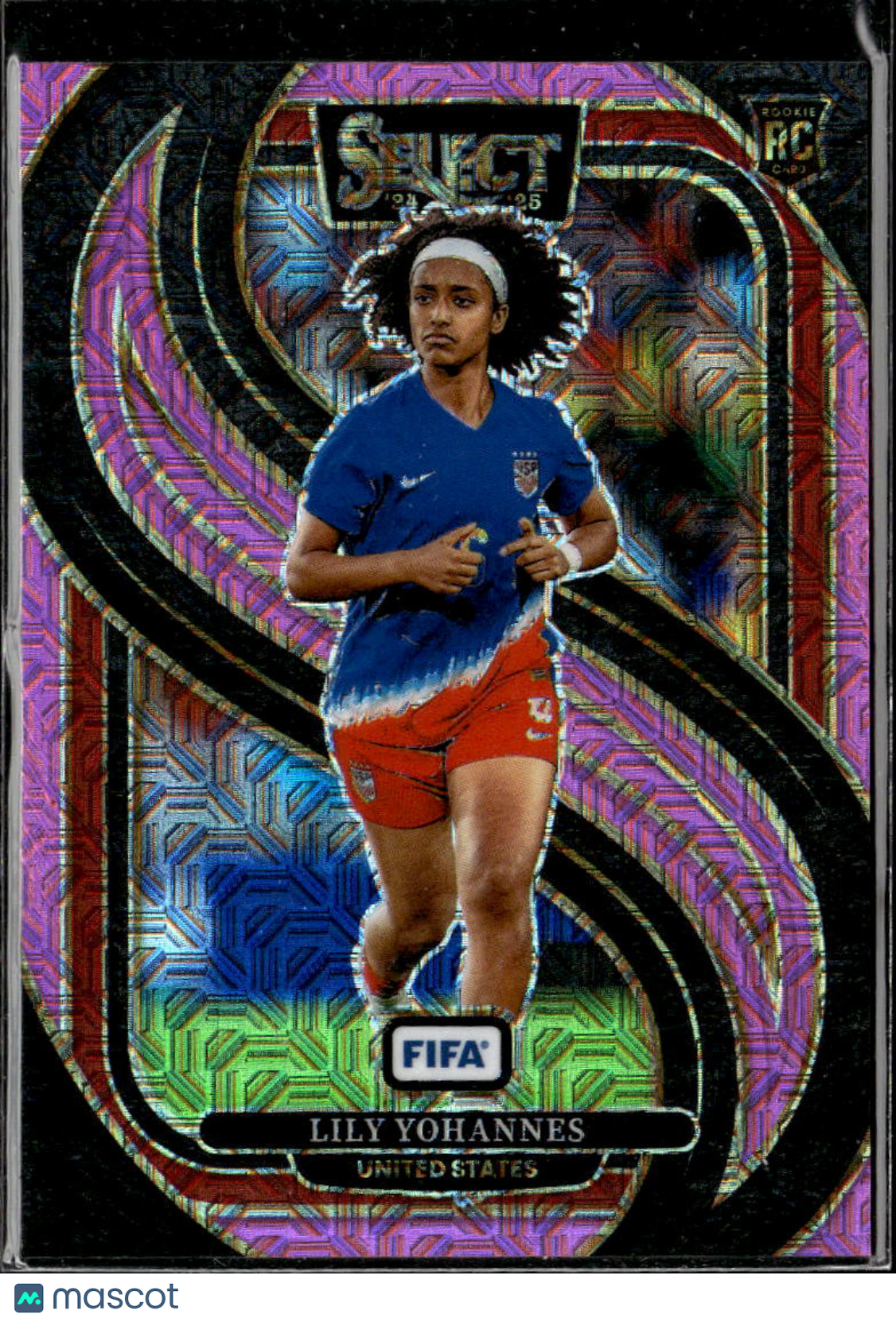 Lily Yohannes 2025 Panini Select FIFA Soccer RC Mezzanine /299 United States