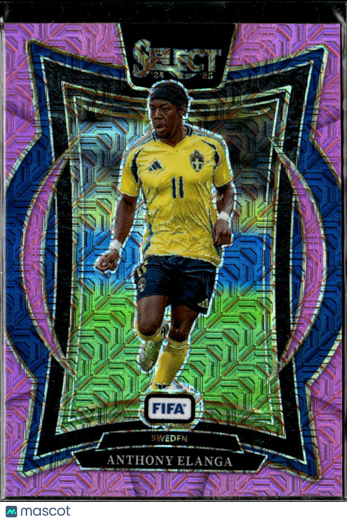 Anthony Elanga 2025 Panini Select FIFA Soccer Pink /299 Sweden