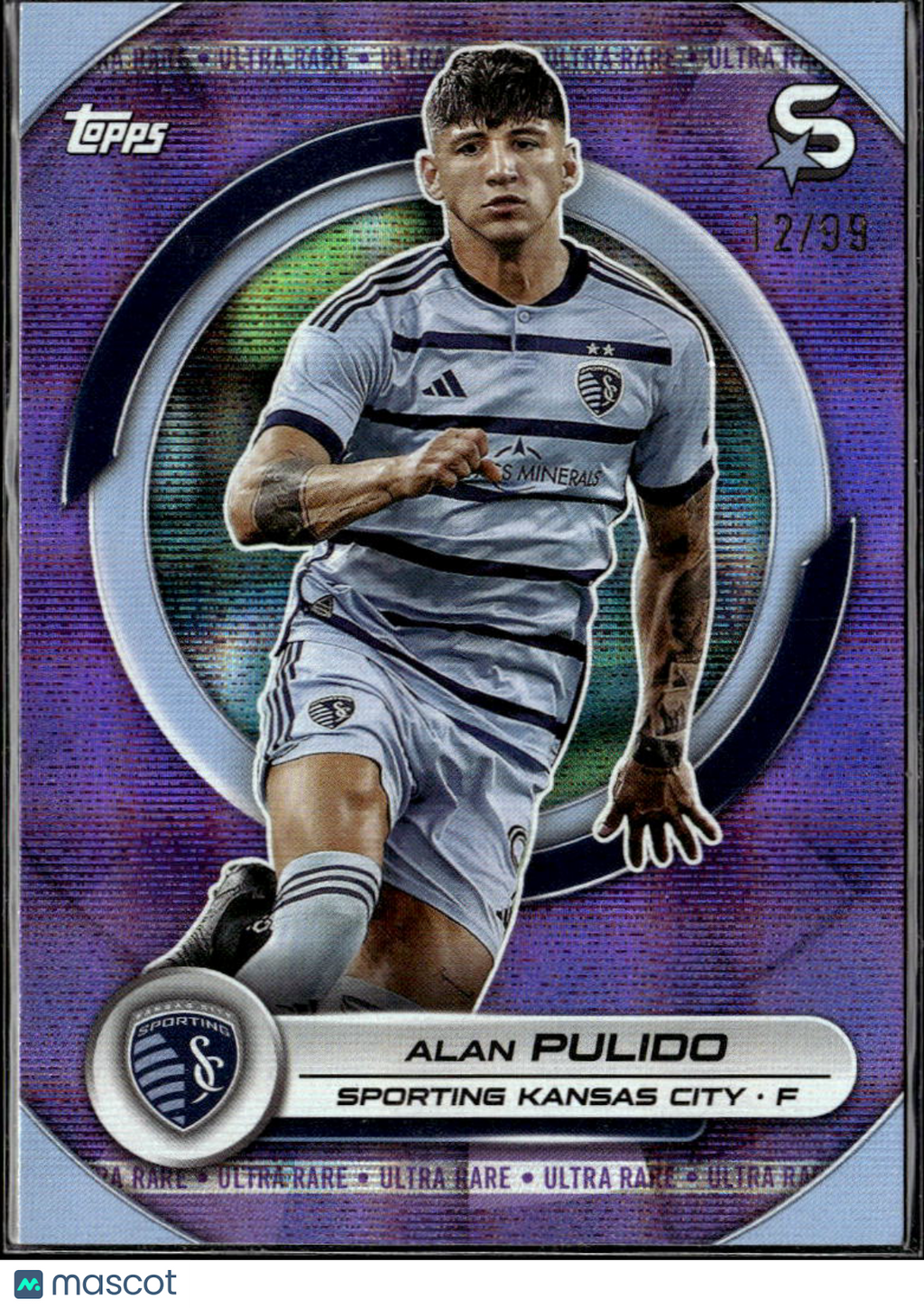 Alan Pulido 2024 Topps MLS Purple /99 Sporting Kansas City