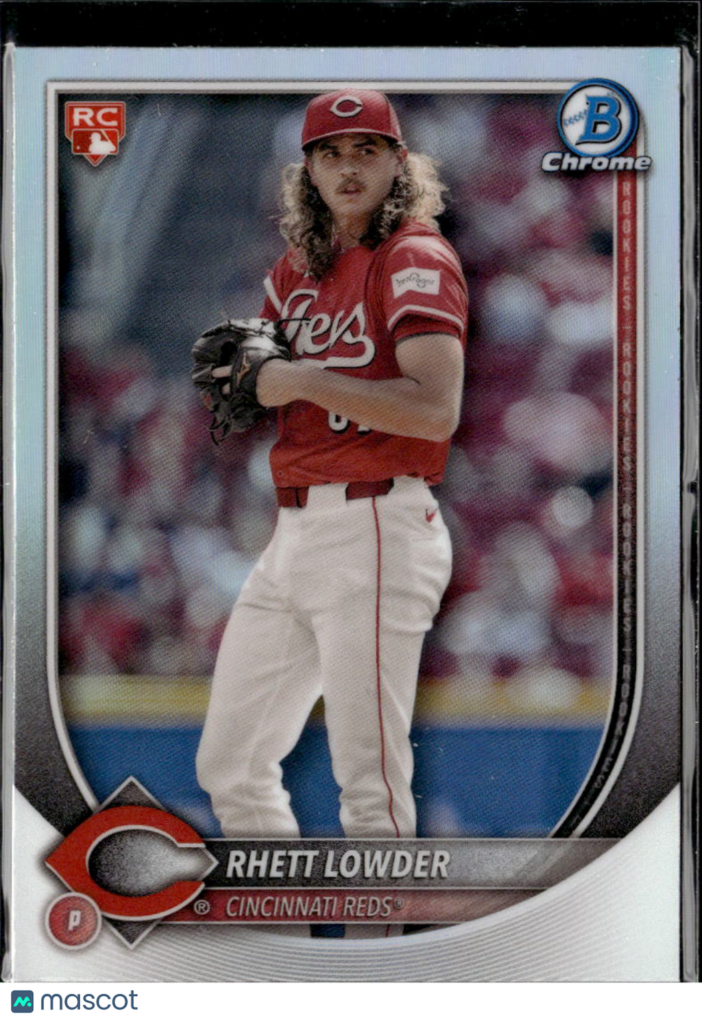 Rhett Lowder 2025 Bowman Chrome RED Rookie Refractor RC Cincinnati Reds
