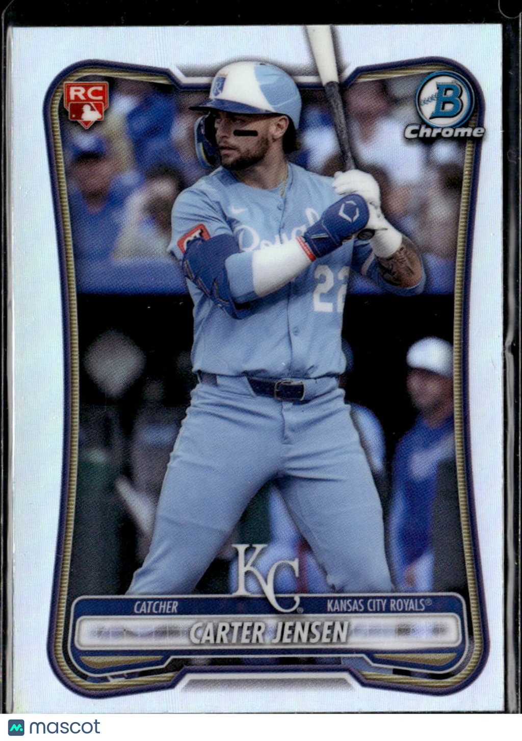 Carter Jensen 2026 Bowman Chrome RED Rookie Refractor RC Kansas City Royals