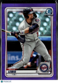 Royce Lewis 2020 Bowman Chrome Purple Refractor /250 Minnesota Twins