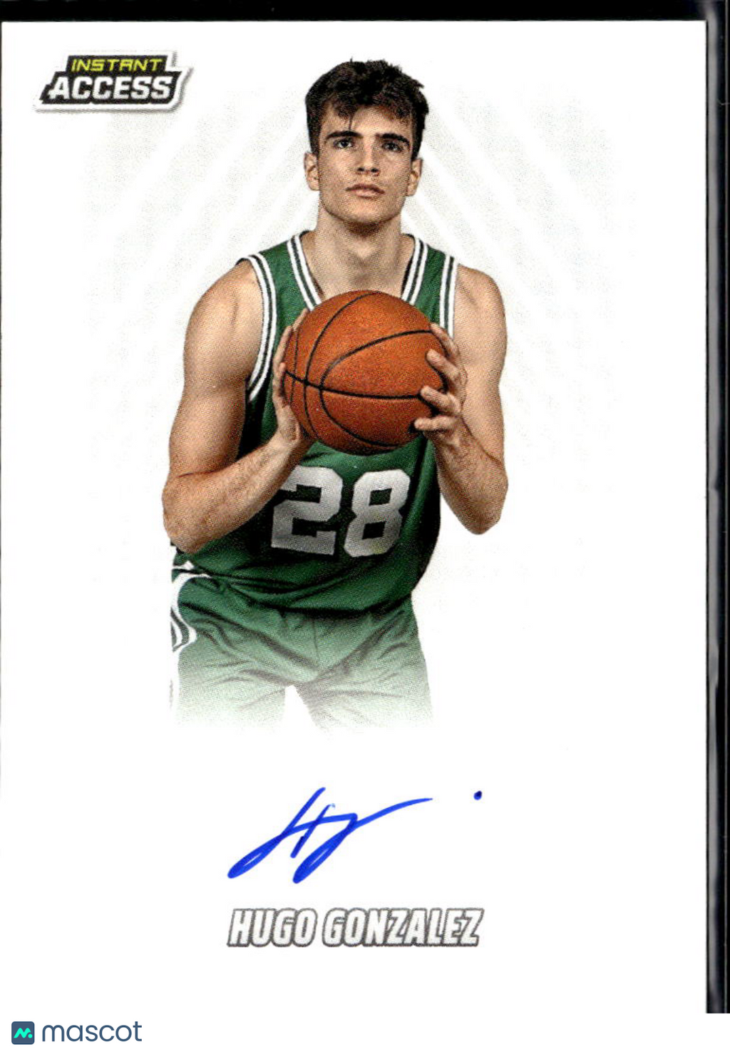Hugo Gonzalez 2026 Panini Instant Access Auto Autograph RC Boston Celtics