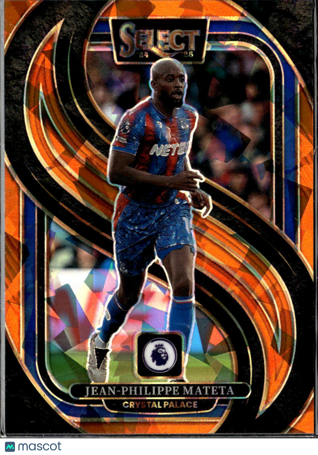 Jean-Philippe Mateta 2025 Select Soccer Orange Ice Prizm /155 Crystal Palace