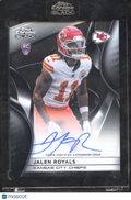 Jalen Royals 2025 Topps Chrome Black Auto Autograph RC Kansas City Chiefs