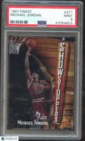 Michael Jordan 1997 Finest Card Chicago Bulls #271 PSA 9