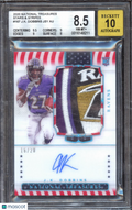 J.K. Dobbins 2020 National Treasures Autograph LOGO Patch Ravens RC /20 BGS 8.5