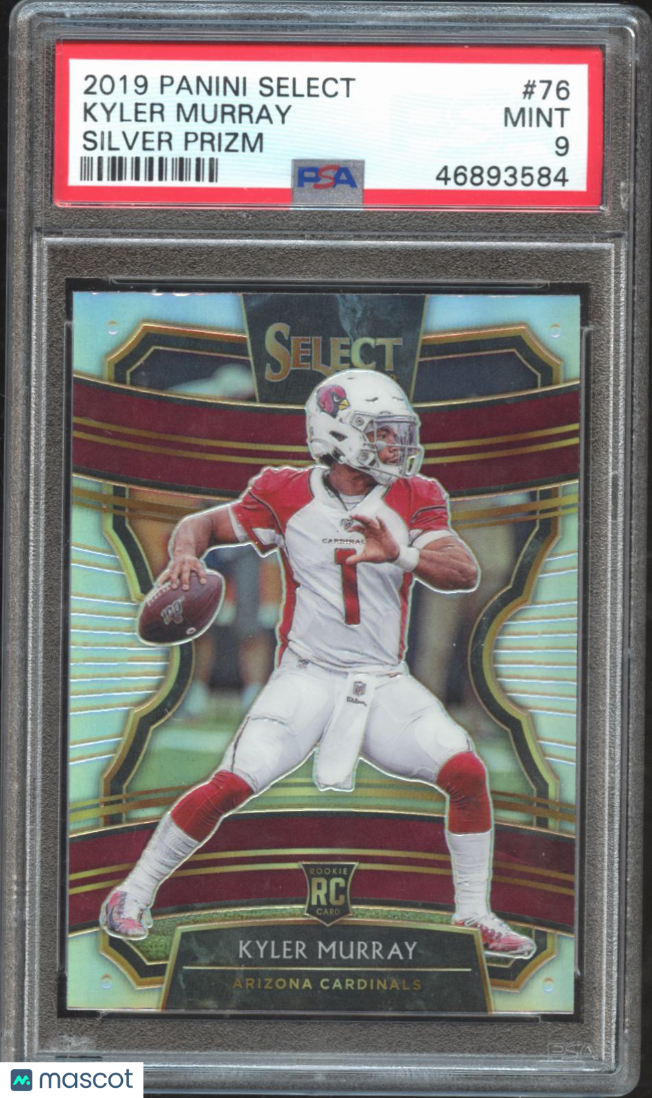 Kyler Murray 2019 Select Silver Prizm Rookie RC Arizona Cardinals #76 PSA 9