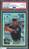 Giancarlo Stanton 2016 Finest '96 Finest Intimidators Miami Marlins PSA 10