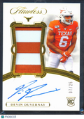 Devin Duvernay 2020 Flawless Auto Autograph RC Patch 7/25 Texas Longhorns