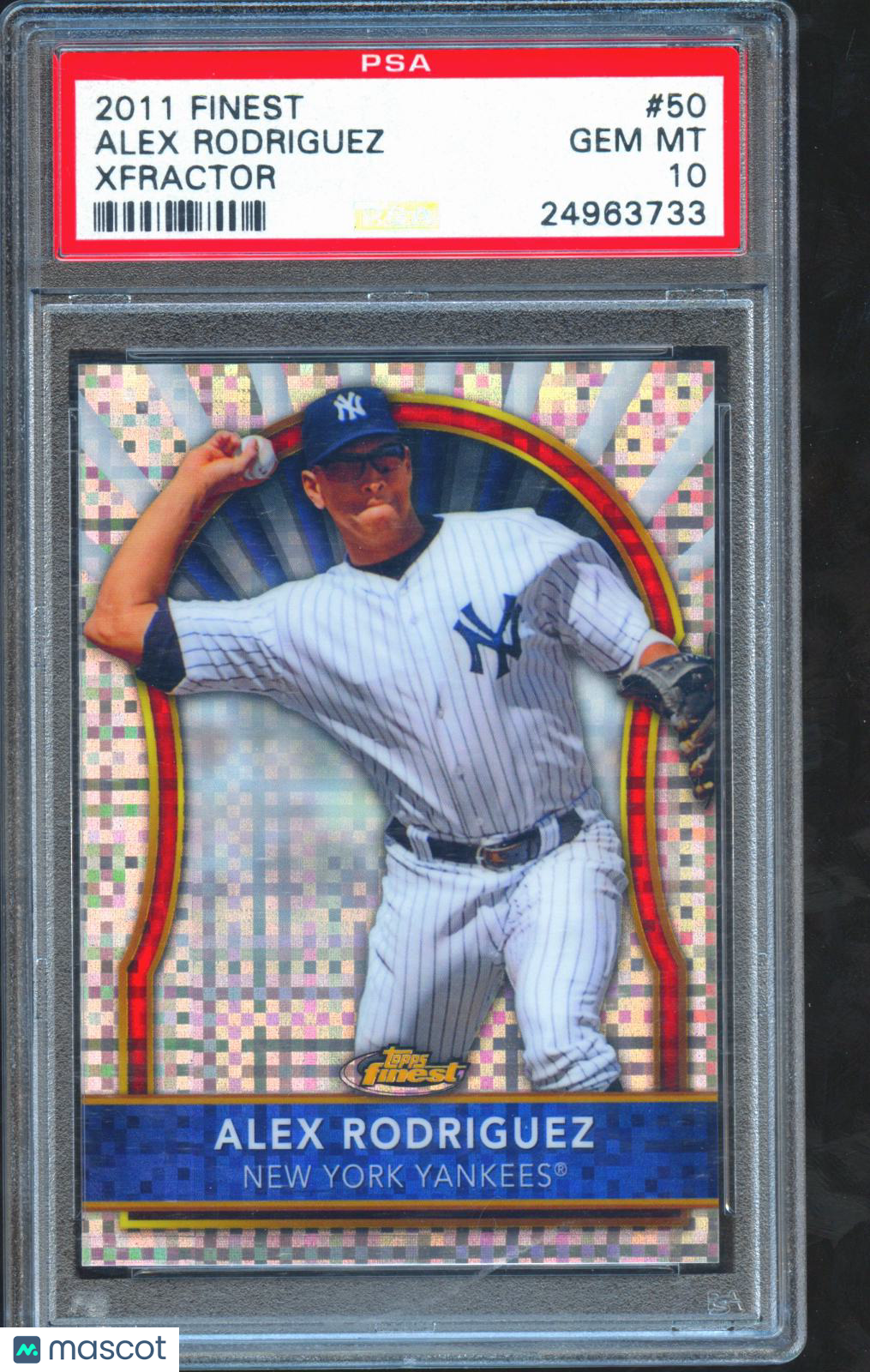 Alex Rodriguez 2011 Finest Xfractor New York Yankees #50 PSA 10