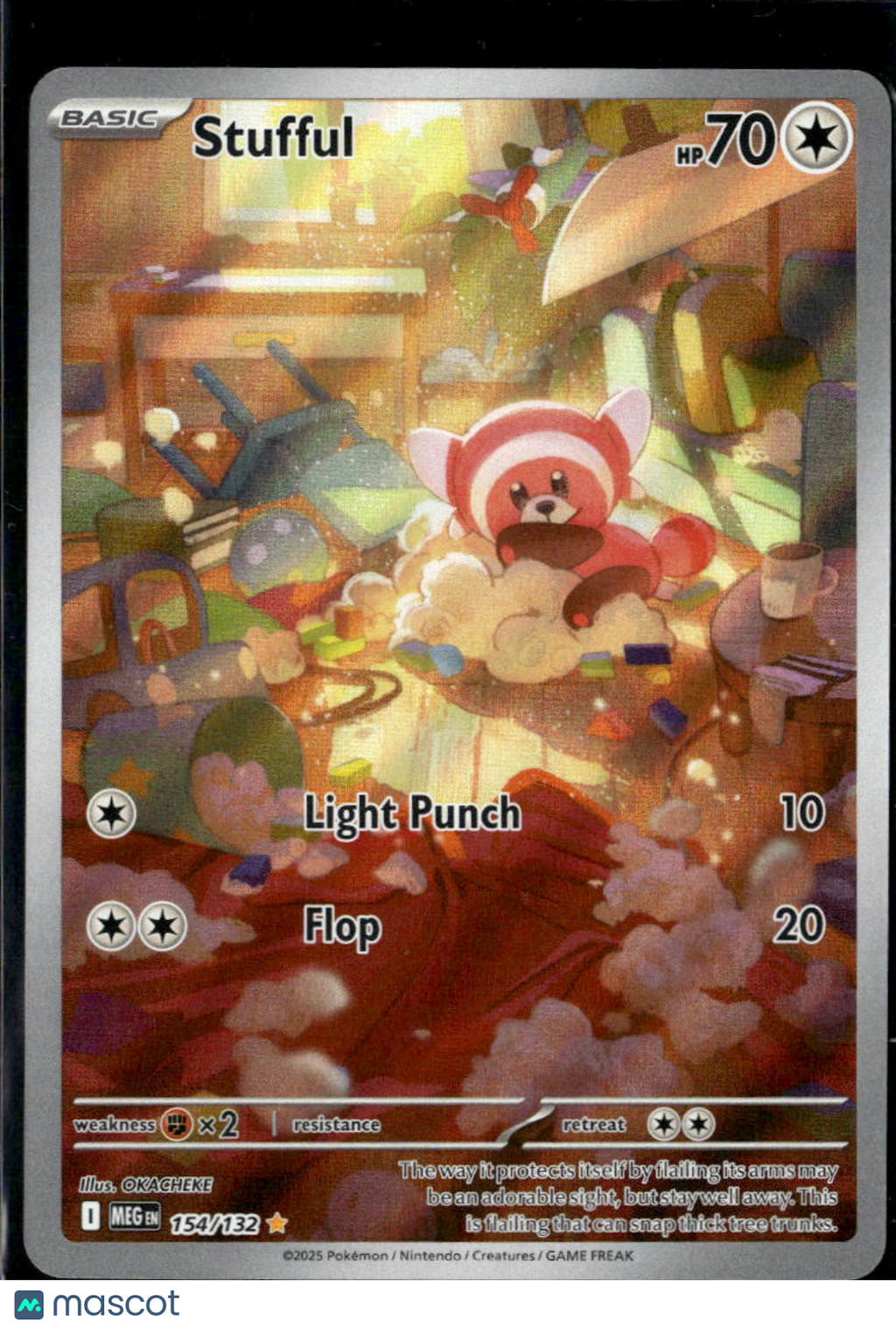 Stufful 2025 Mega Evolution Holo Secret Rare #154/132
