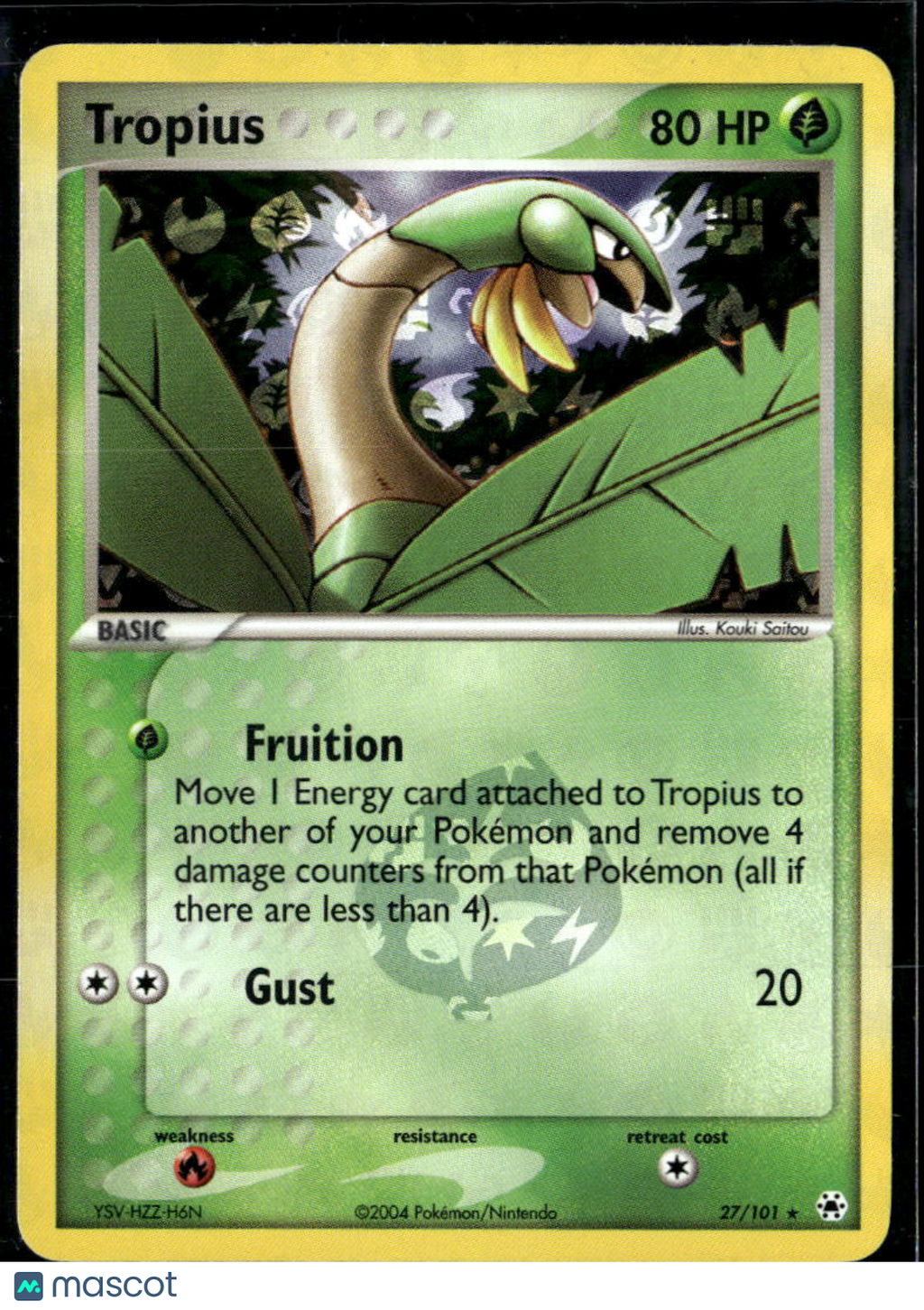 Tropius 2004 EX Hidden Legends Reverse Holo Rare #27/101