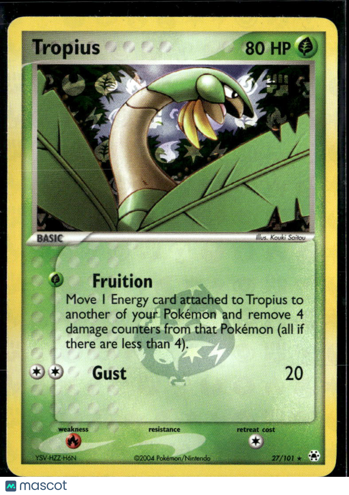 Tropius 2004 EX Hidden Legends Reverse Holo Rare #27/101