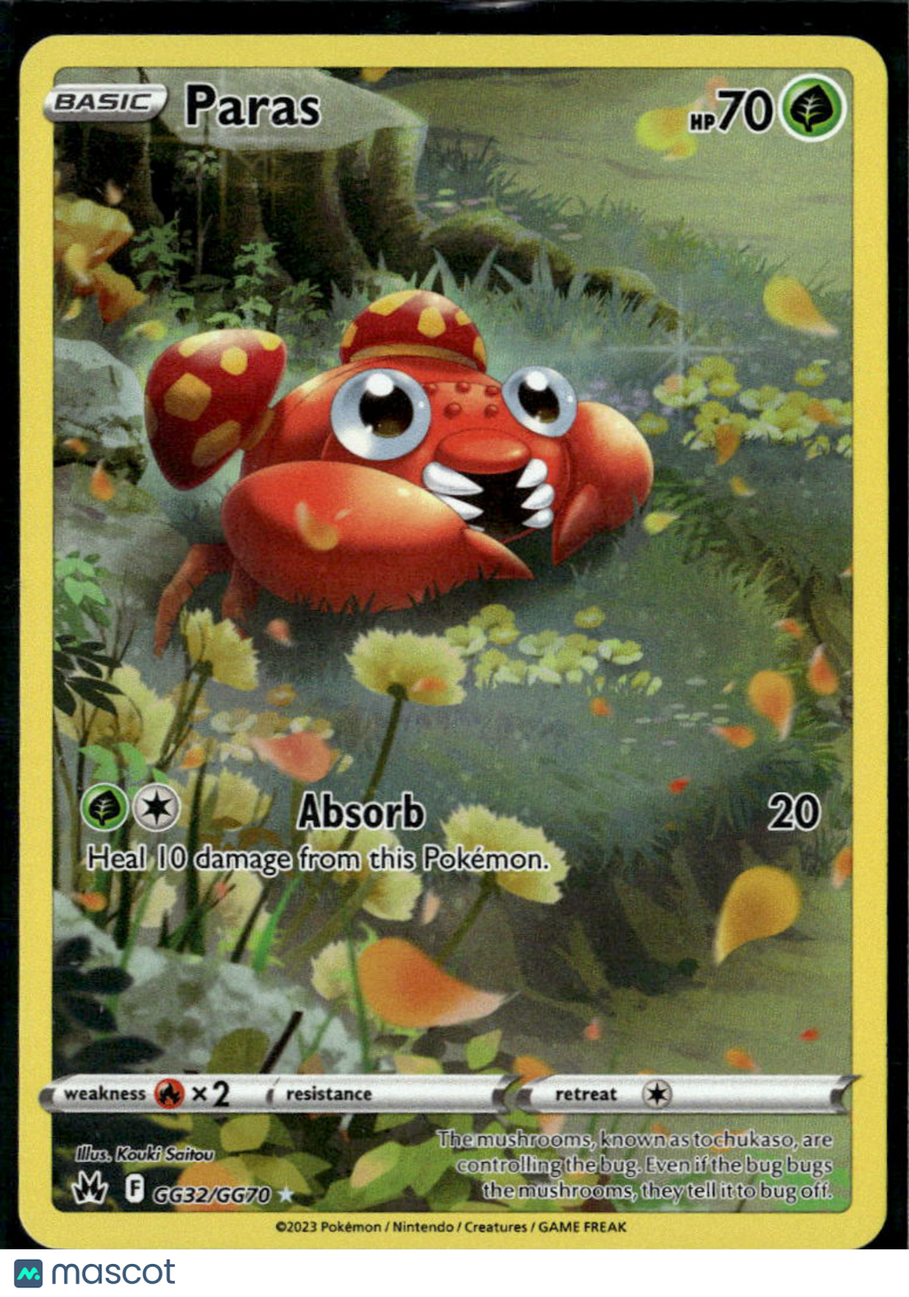 Paras 2023 Crown Zenith Holo Rare #GG32/GG70
