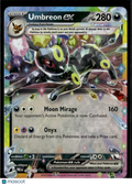 Umbreon EX 2025 Prismatic Evolutions Holo Double Rare RR #60/131