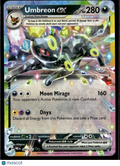 Umbreon EX 2025 Prismatic Evolutions Holo Double Rare RR #60/131