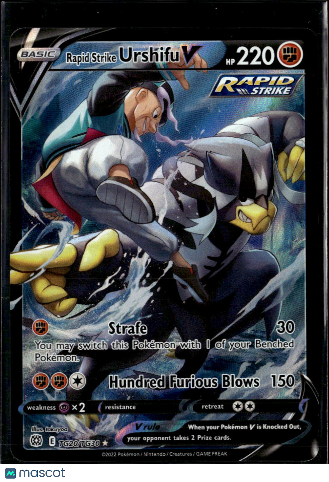 Rapid Strike Urshifu V 2022 Brilliant Stars Holo Rare FA CSR #TG20/TG30