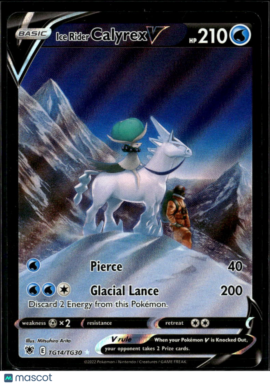 Ice Rider Calyrex V 2022 Astral Radiance Holo Rare CSR #TG14/TG30