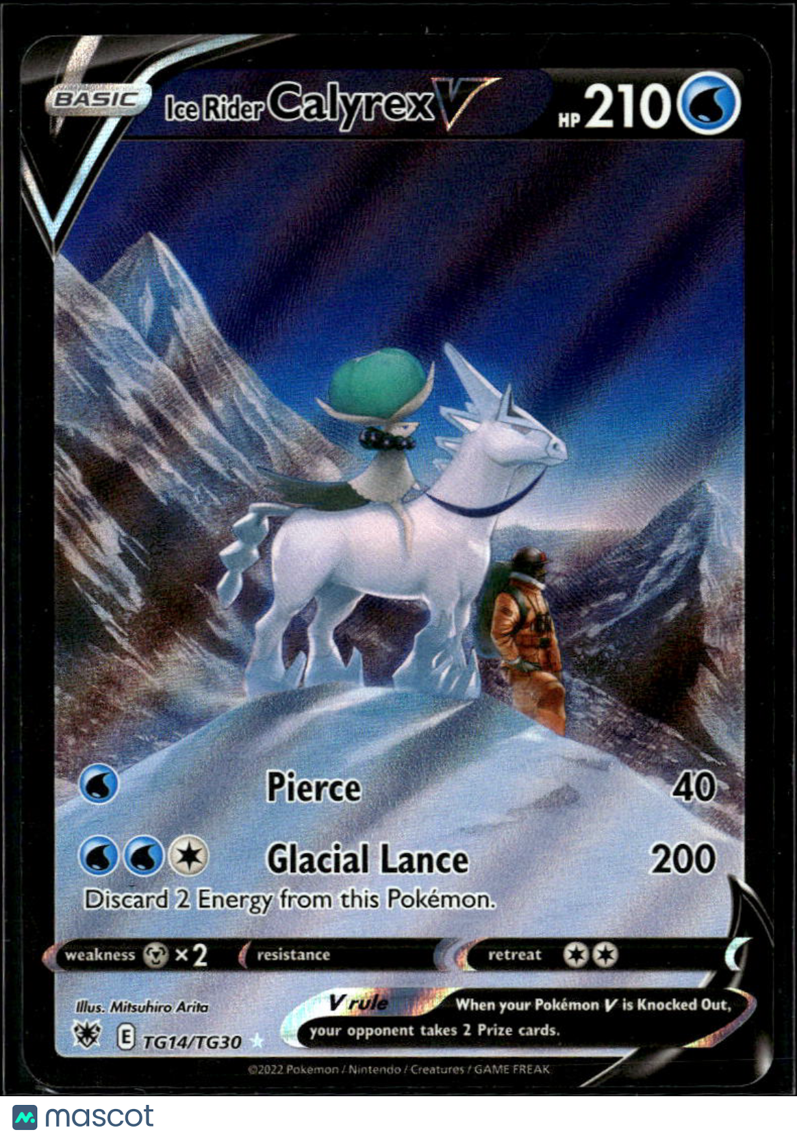 Ice Rider Calyrex V 2022 Astral Radiance Holo Rare CSR #TG14/TG30