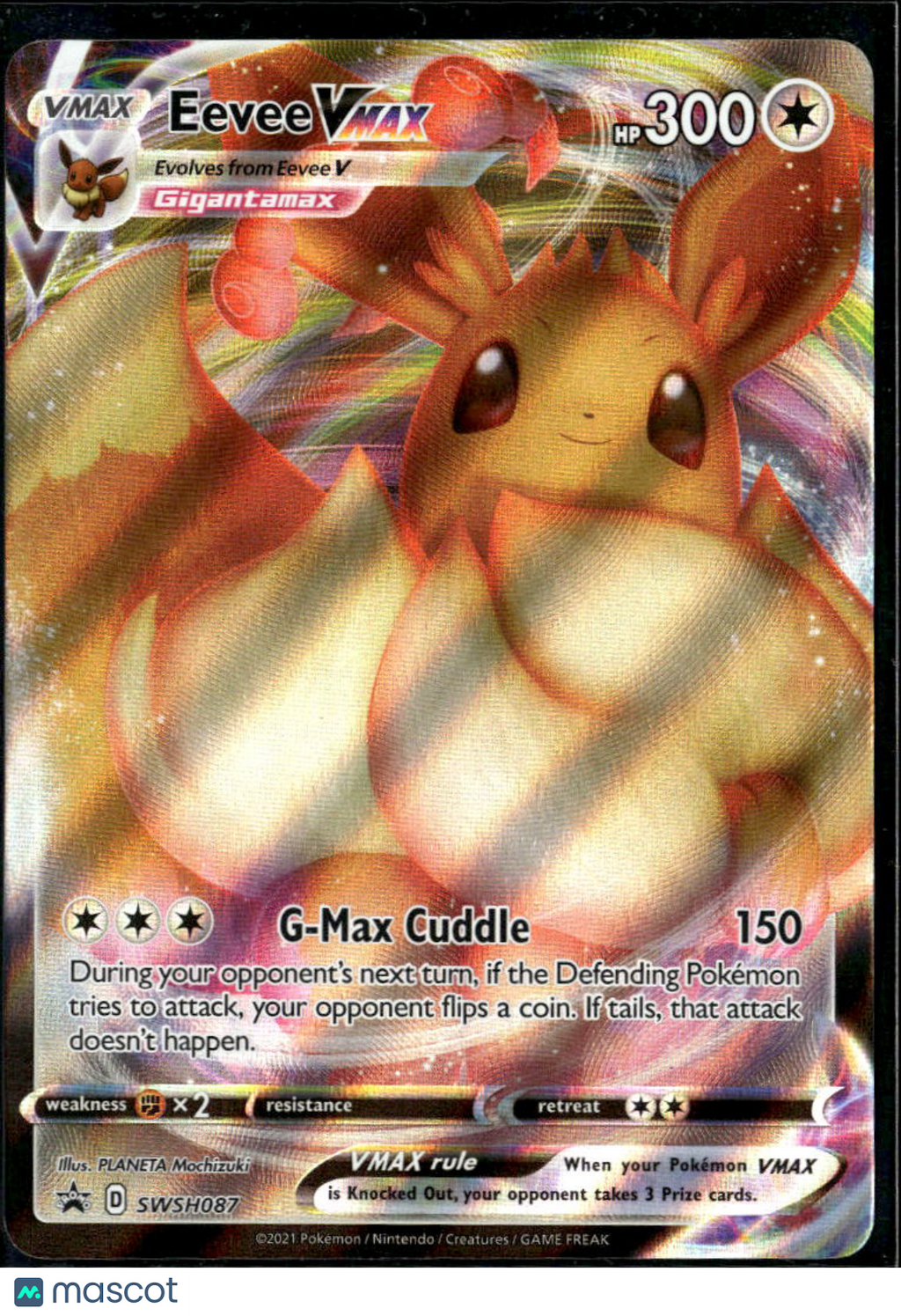 Eevee VMAX Sword & Shield Holo Black Star Promo FA #SWSH087