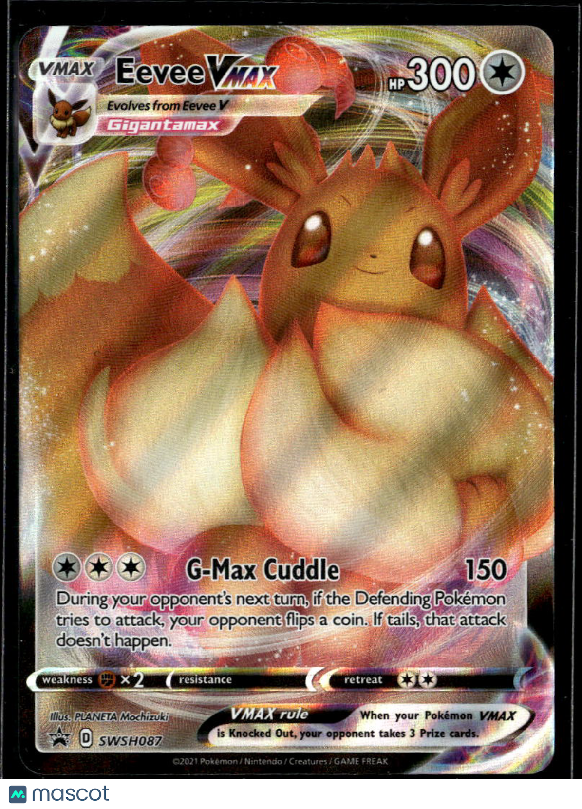 Eevee VMAX Sword & Shield Holo Black Star Promo FA #SWSH087