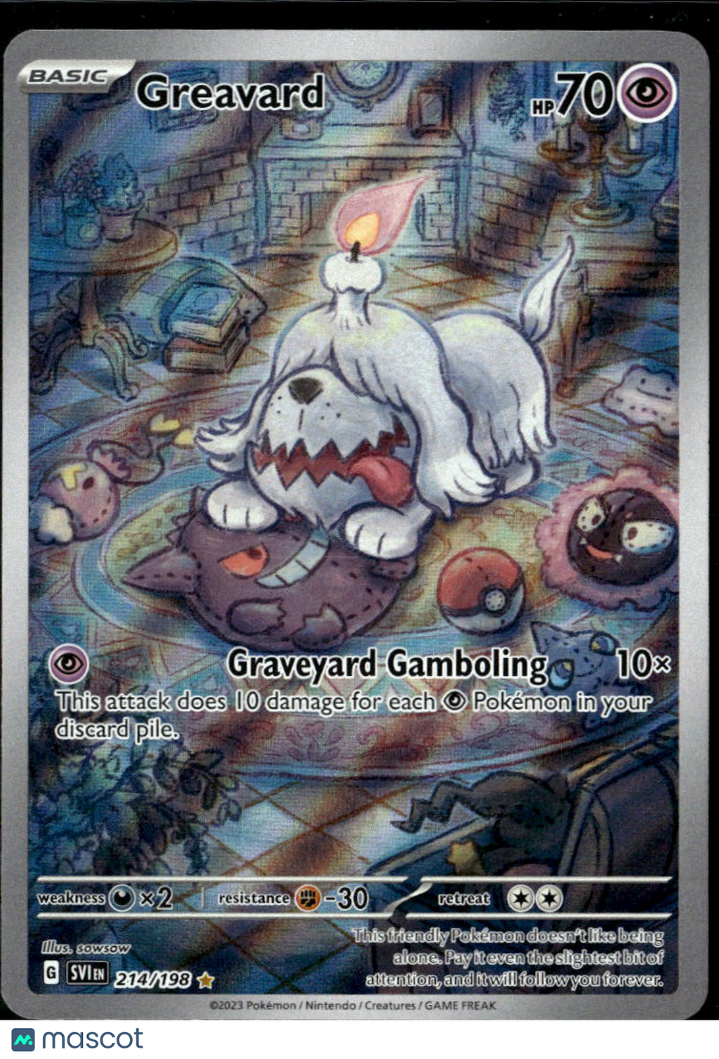 Greavard 2023 Scarlet & Violet Holo Secret Rare #214/198