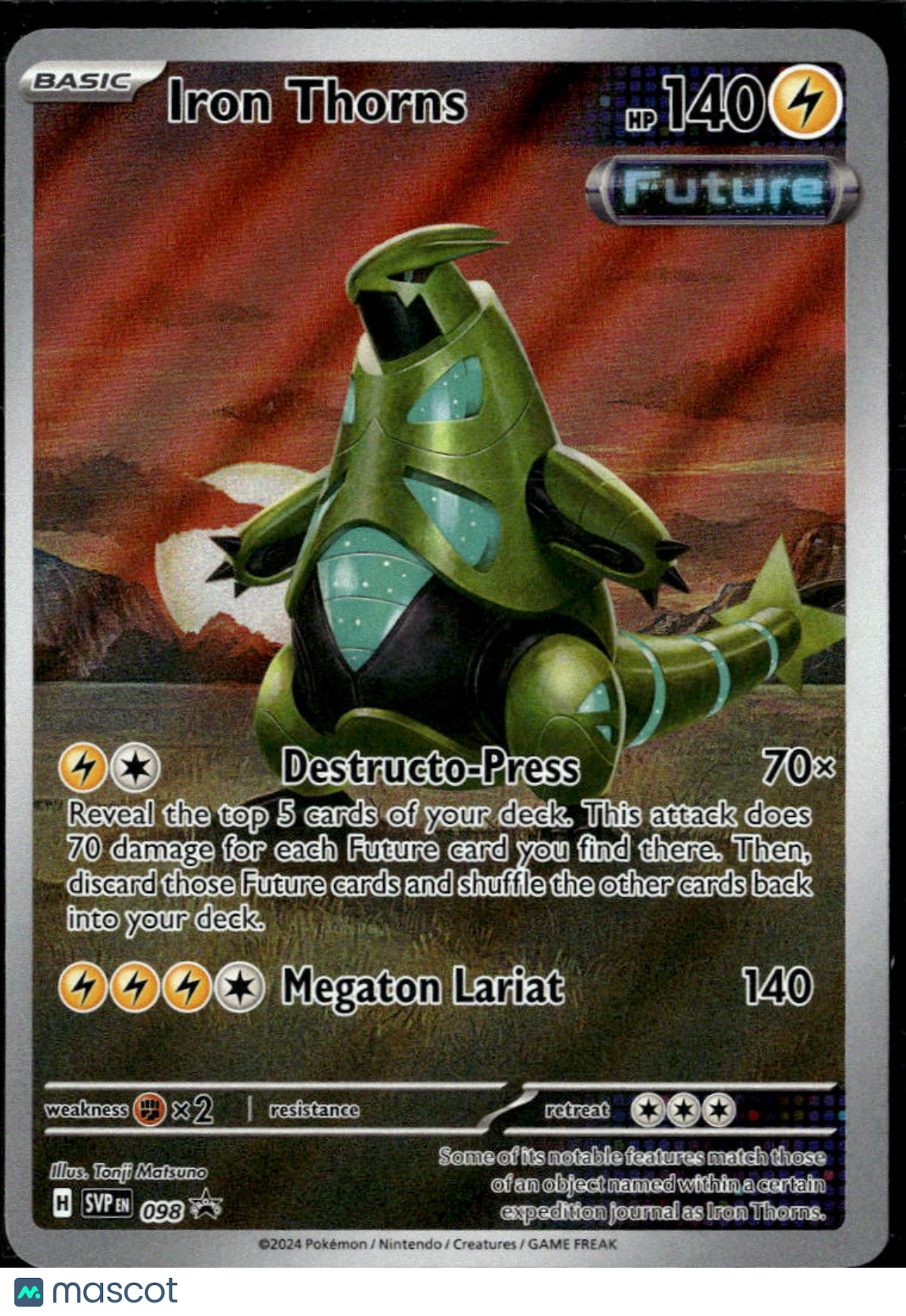 Iron Thorns Scarlet & Violet Holo Black Star Promo #SVP EN 098