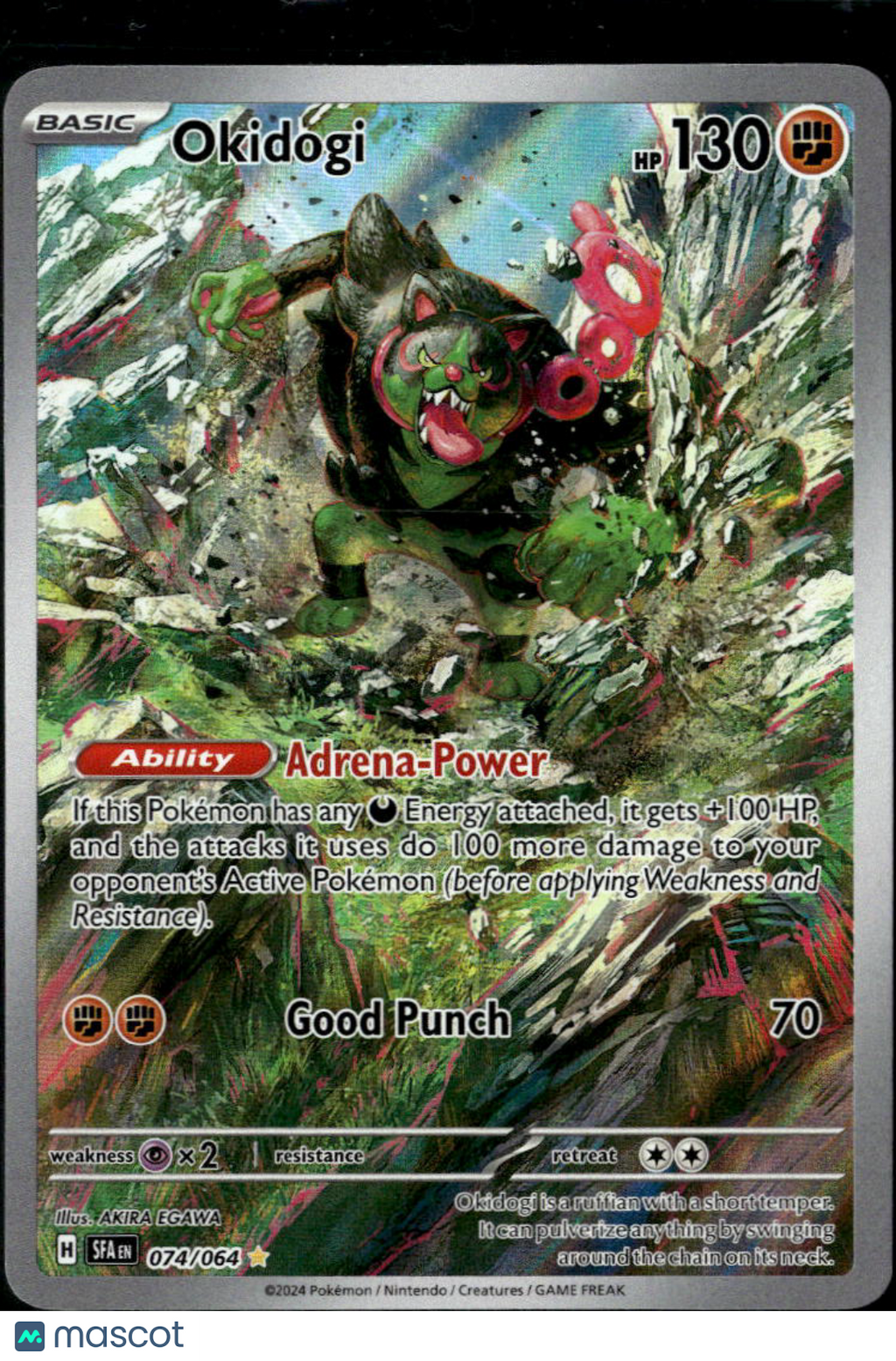 Okidogi 2024 Shrouded Fable Holo Secret Rare #74/64